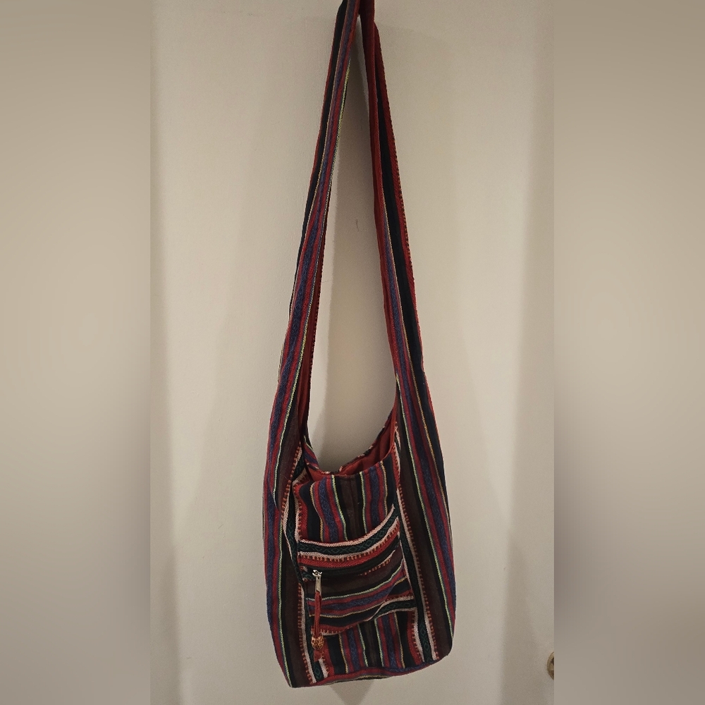 Multicolor Striped Women's Bag - Picture 1 of 8